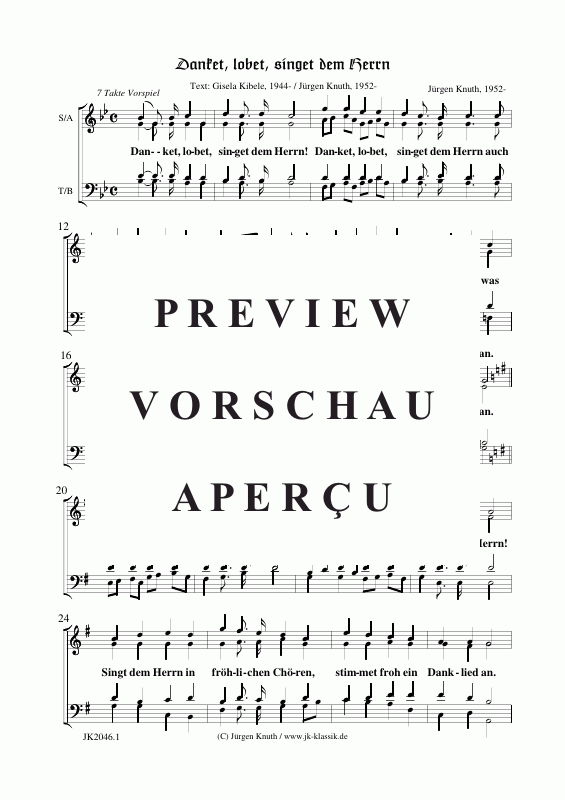 Produktgalerie: Seite 7 von 11 Danket, lobet, singet dem Herrn, , Gesang + Klavier/Orgel/Cembalo
