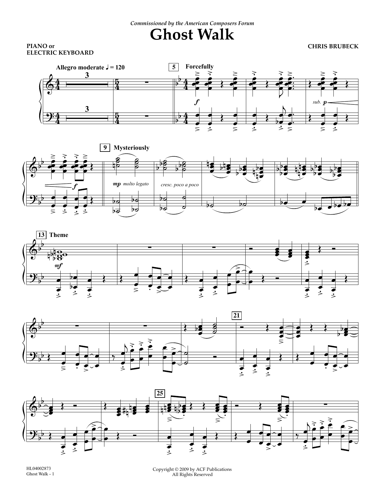 Produktbild zu: Ghost Walk - Piano