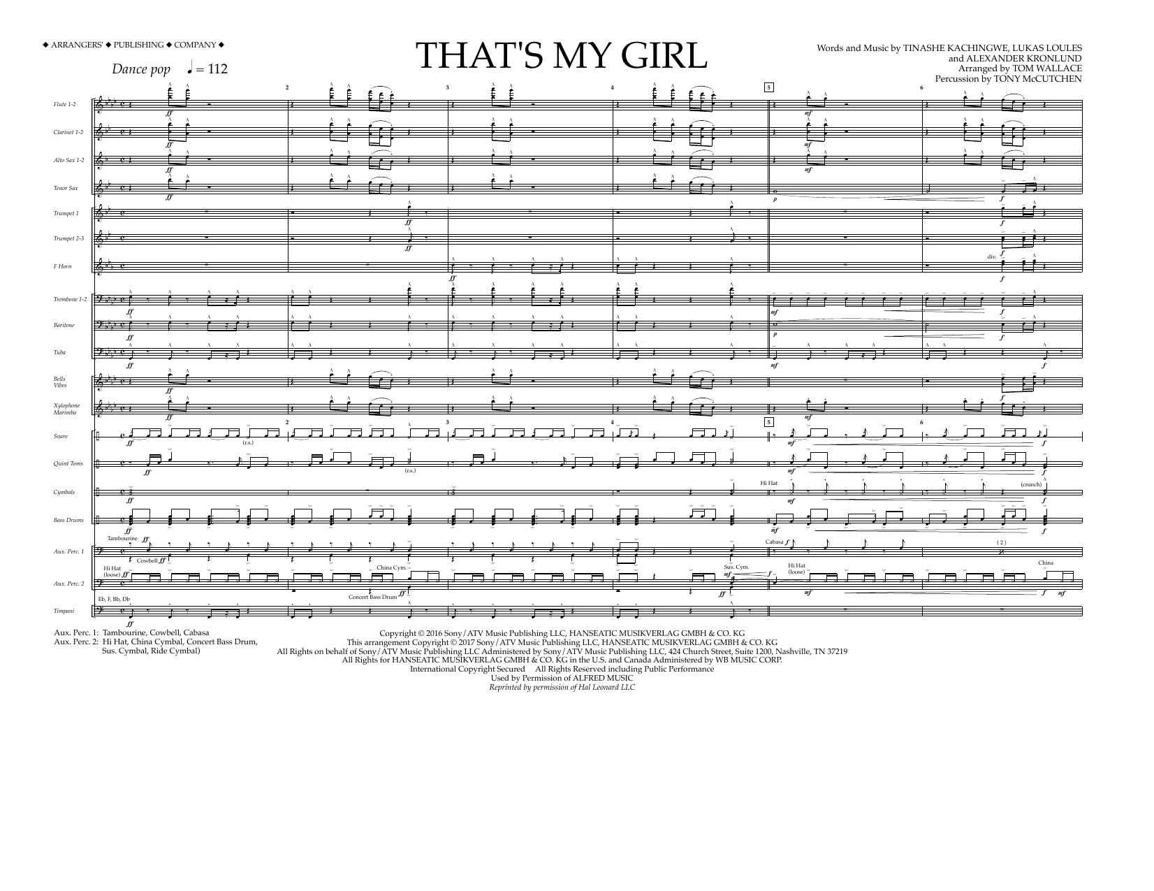 Produktbild zu: That's My Girl - Full Score