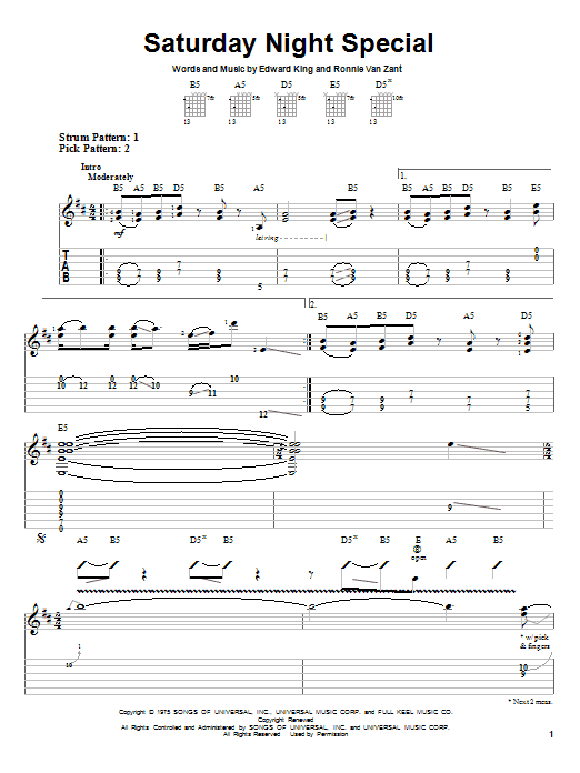 Product gallery: Page 1 of 1 Saturday Night Special, Lynyrd Skynyrd