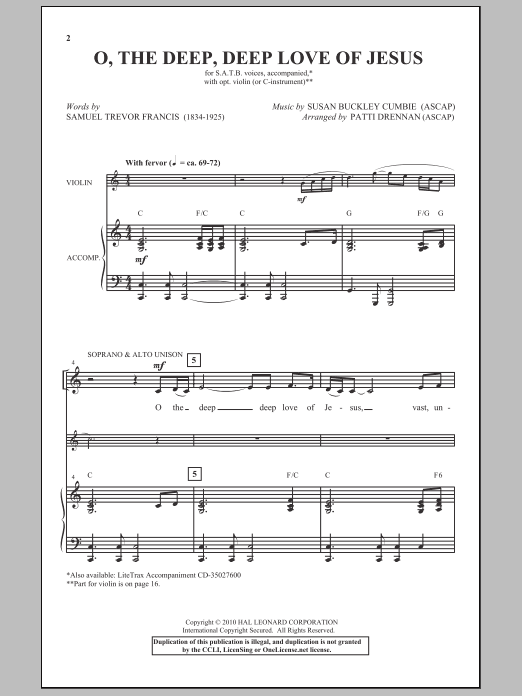 Produktbild zu: O The Deep, Deep Love Of Jesus
