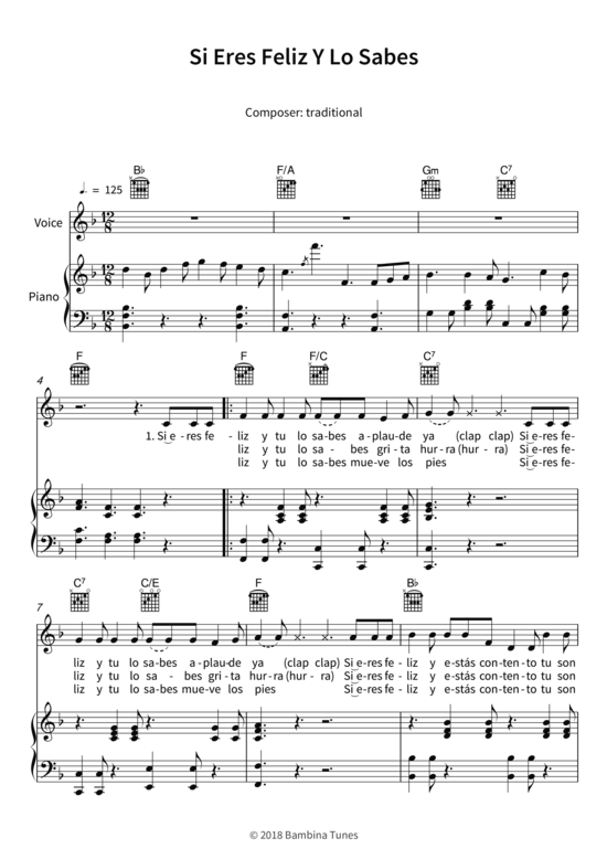 Produktbild zu: Si Eres Feliz Y Lo Sabestraditional
