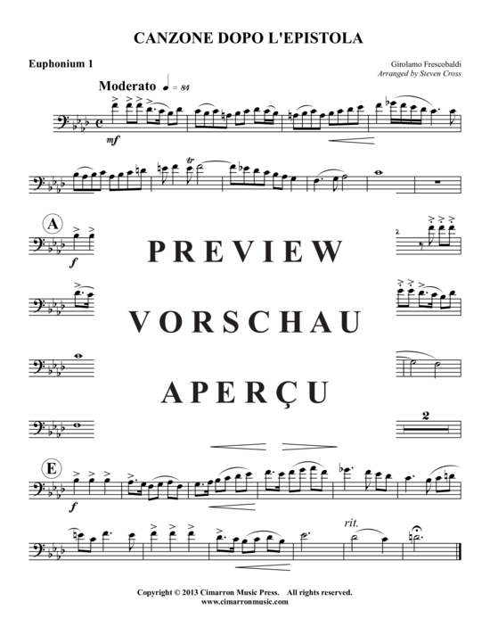 Product gallery: Page 4 of 9 Canzone Dopo L'Epistola , , (2x Baritone, 2x Tuba)