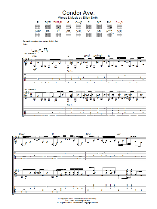 Produktgalerie: Seite 1 von 1 Condor Ave., Elliott Smith, Gitarre