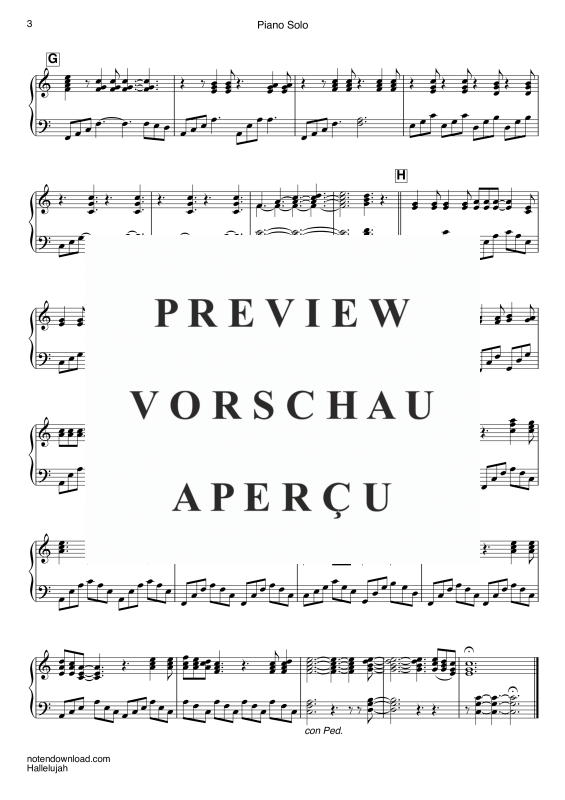 gallery: Hallelujah, Buckley, Jeffrey Scott, (Klavier einfach)