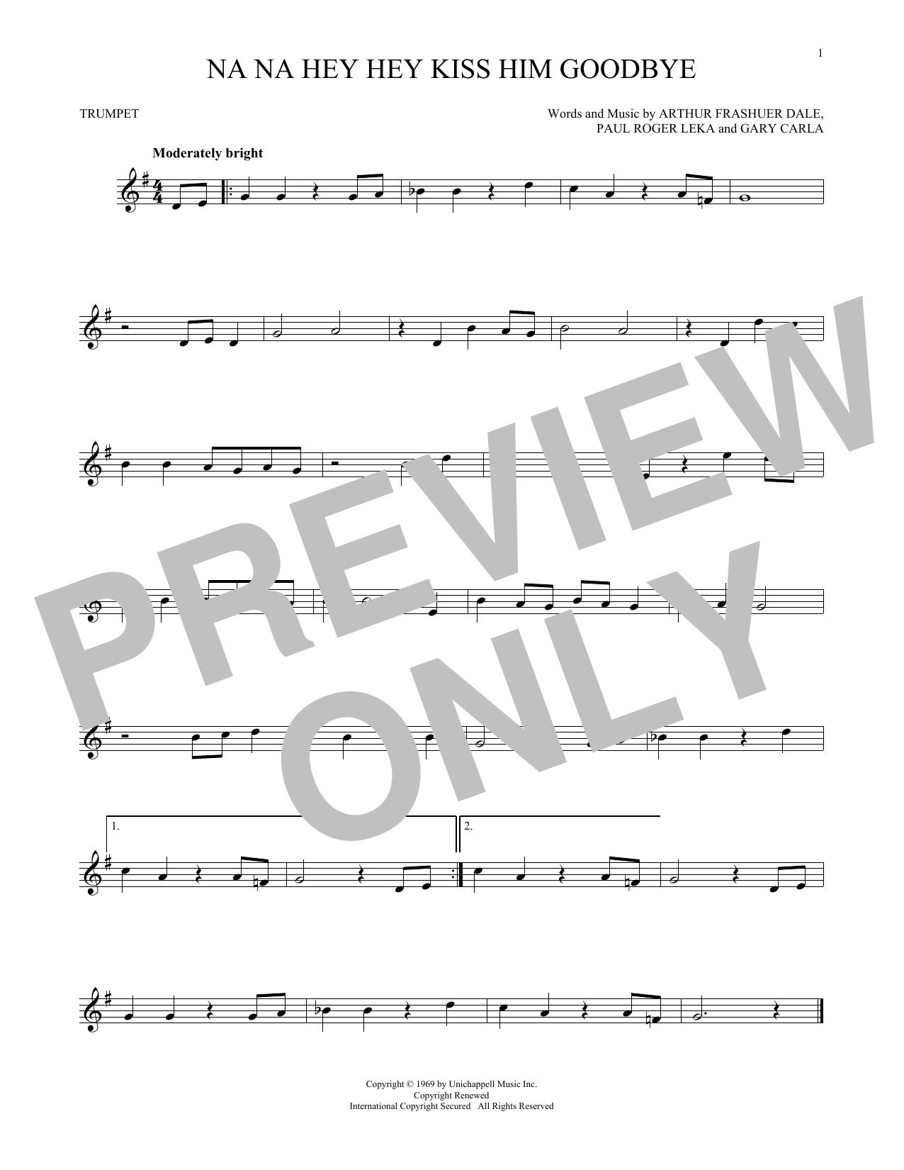 Produktgalerie: Seite 1 von 1 Na Na Hey Hey Kiss Him Goodbye, Steam, Trompete