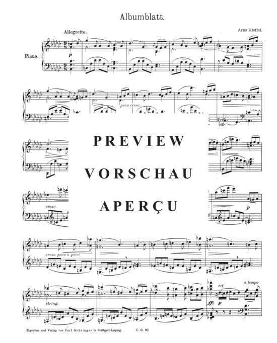 Product gallery: Page 2 of 3 Albumblatt , , Piano Solo