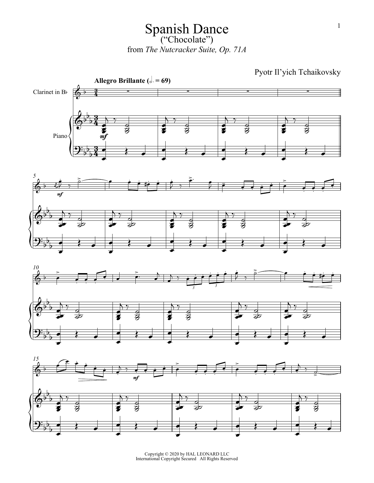 Produktbild zu: Spanish Dance (from The Nutcracker)