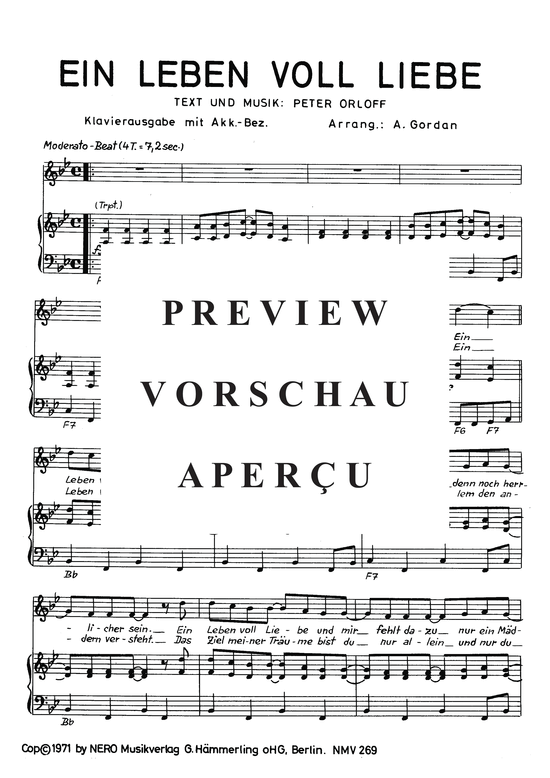 Produktgalerie: Seite 4 von 4 Ein Leben voll Liebe, Orloff, 	Peter, Klavier und Gesang