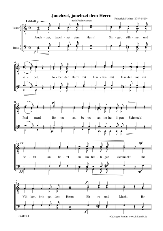 Jauchzet, jauchzet dem Herrn