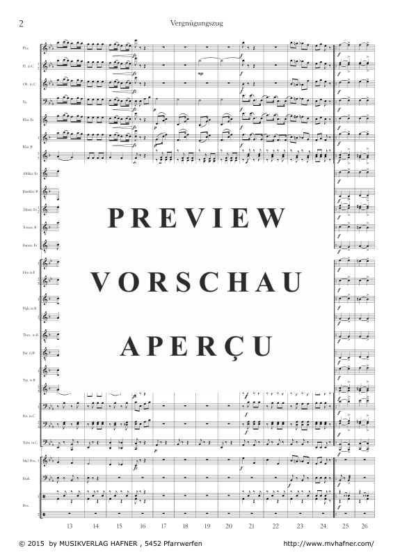 Product gallery: Page 7 of 11 Vergnügungszug, , (large wind orchestra)