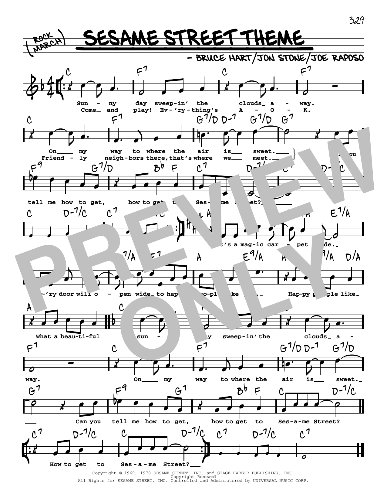 Produktbild zu: Sesame Street Theme (High Voice)