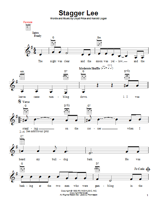Product gallery: Page 1 of 1 Stagger Lee, Lloyd Price