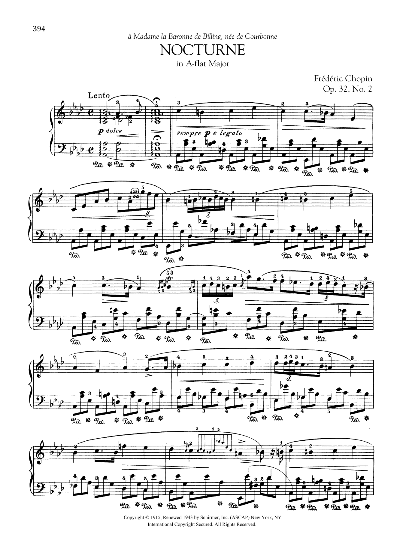 Product gallery: Page 1 of 1 Nocturne in A-flat Major, Op. 32, No. 2, Frédéric Chopin