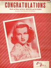 cover: Congratulations, Jo Stafford