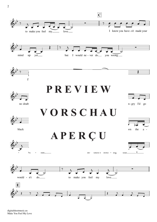 Product gallery: Page 3 of 4 Make you feel my love , Adele, (violin)