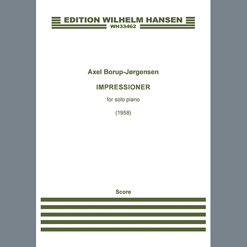 cover: Impressioner (Impressions), Axel Borup-Jørgensen, Klavier