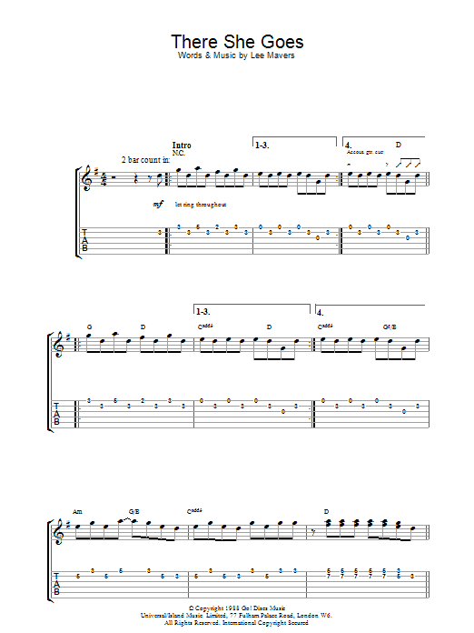 Produktgalerie: Seite 1 von 1 There She Goes, The La's, Gitarre