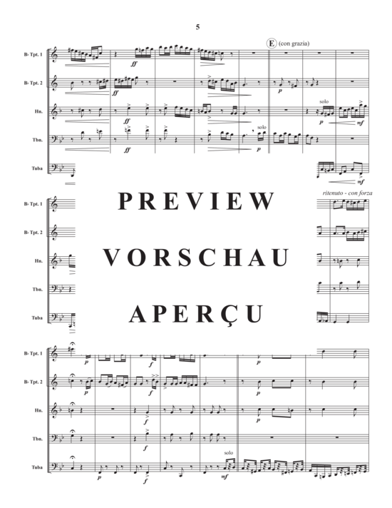 Produktgalerie: Seite 7 von 21 Rondino Brilliante , , (Blechbläserquintett)