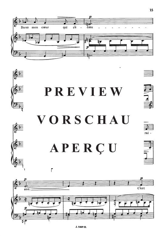 Product gallery: Page 4 of 5 Spleen Op.51 No.3, , Medium Voice and Piano