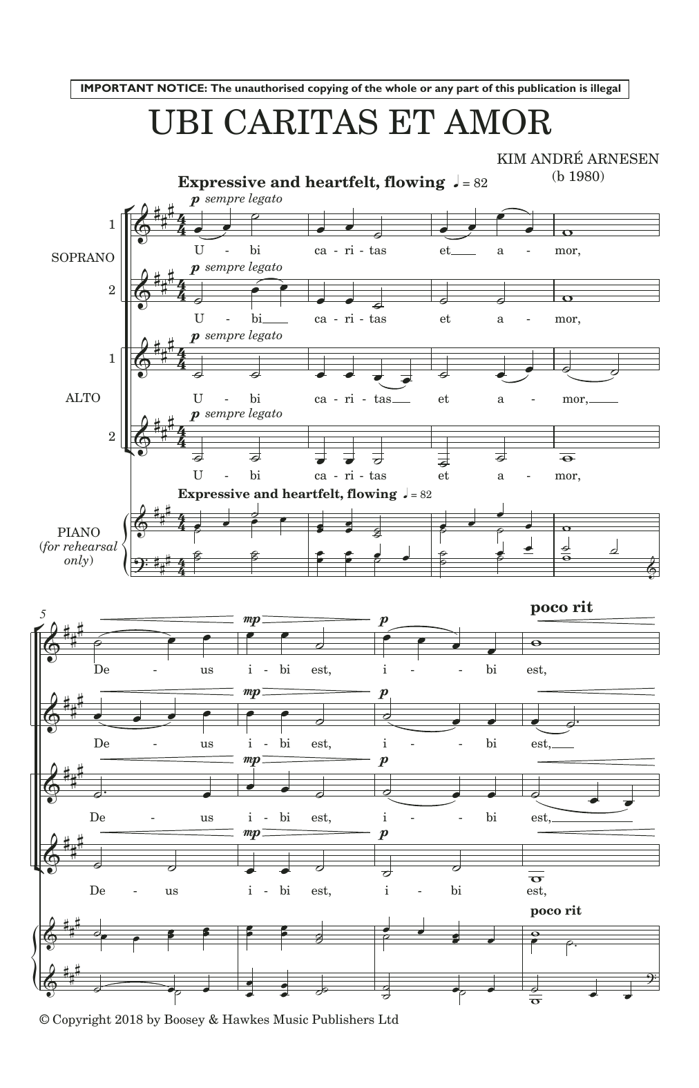 Product gallery: Page 1 of 1 Ubi Caritas Et Amor, Kim André Arnesen