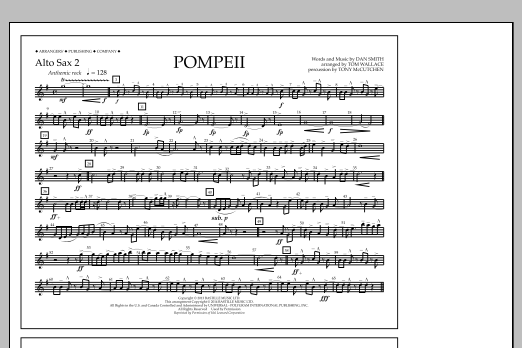 Produktbild zu:  Pompeii - Alto Sax 2 - Tom Wallace