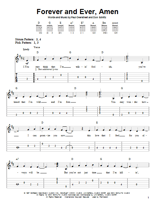 Produktbild zu: Forever And Ever, Amen