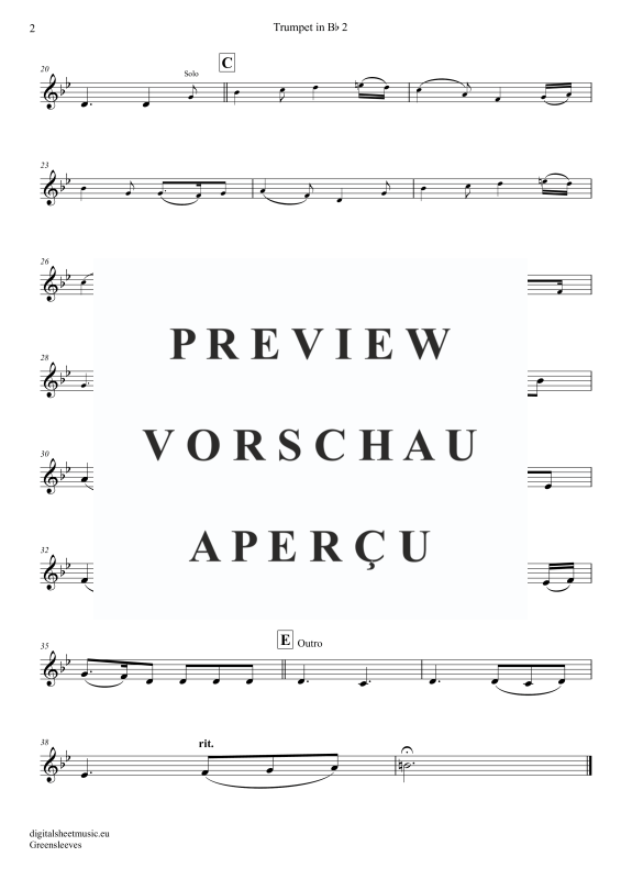 Produktgalerie: Seite 8 von 11 Greensleeves, Simoni, Edward, (Trompeten Trio + Klavier)