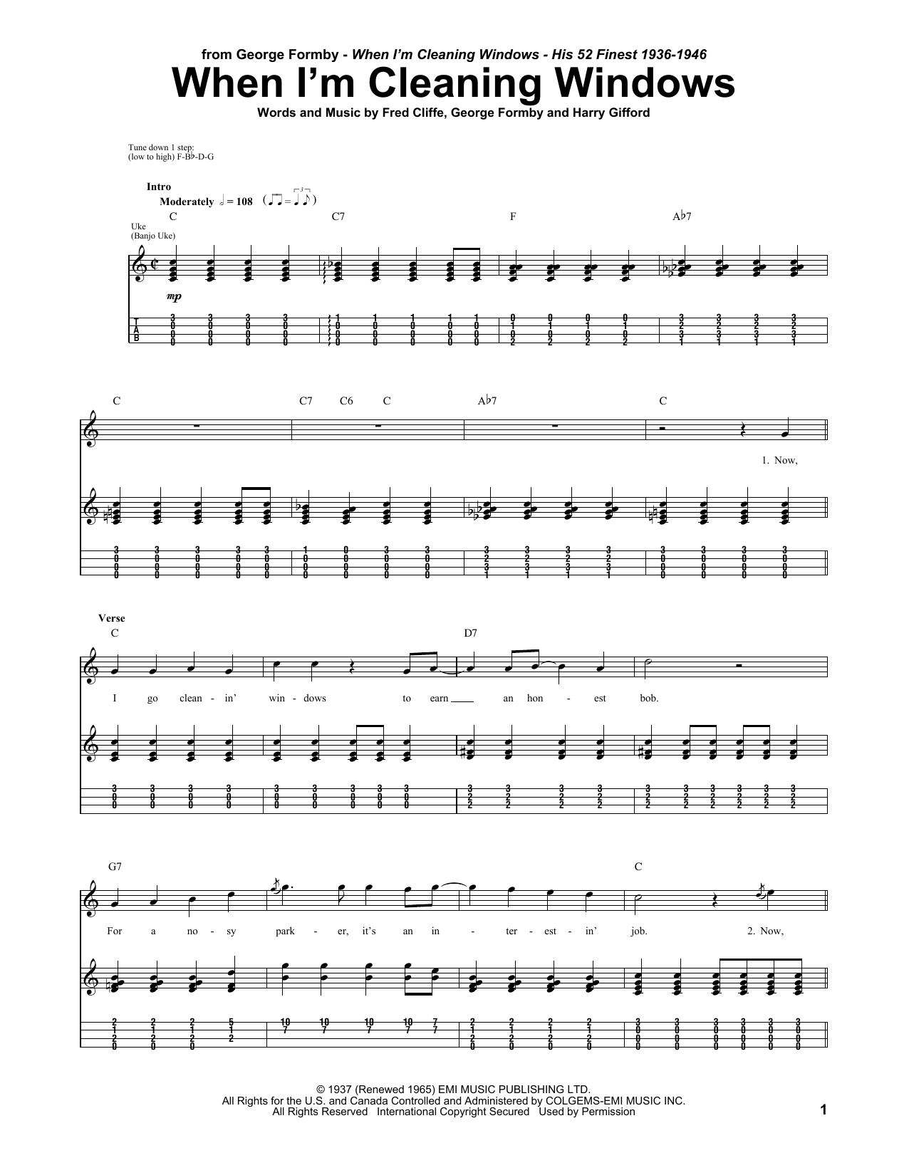 Product gallery: Page 1 of 1 When I'm Cleaning Windows, George Formby
