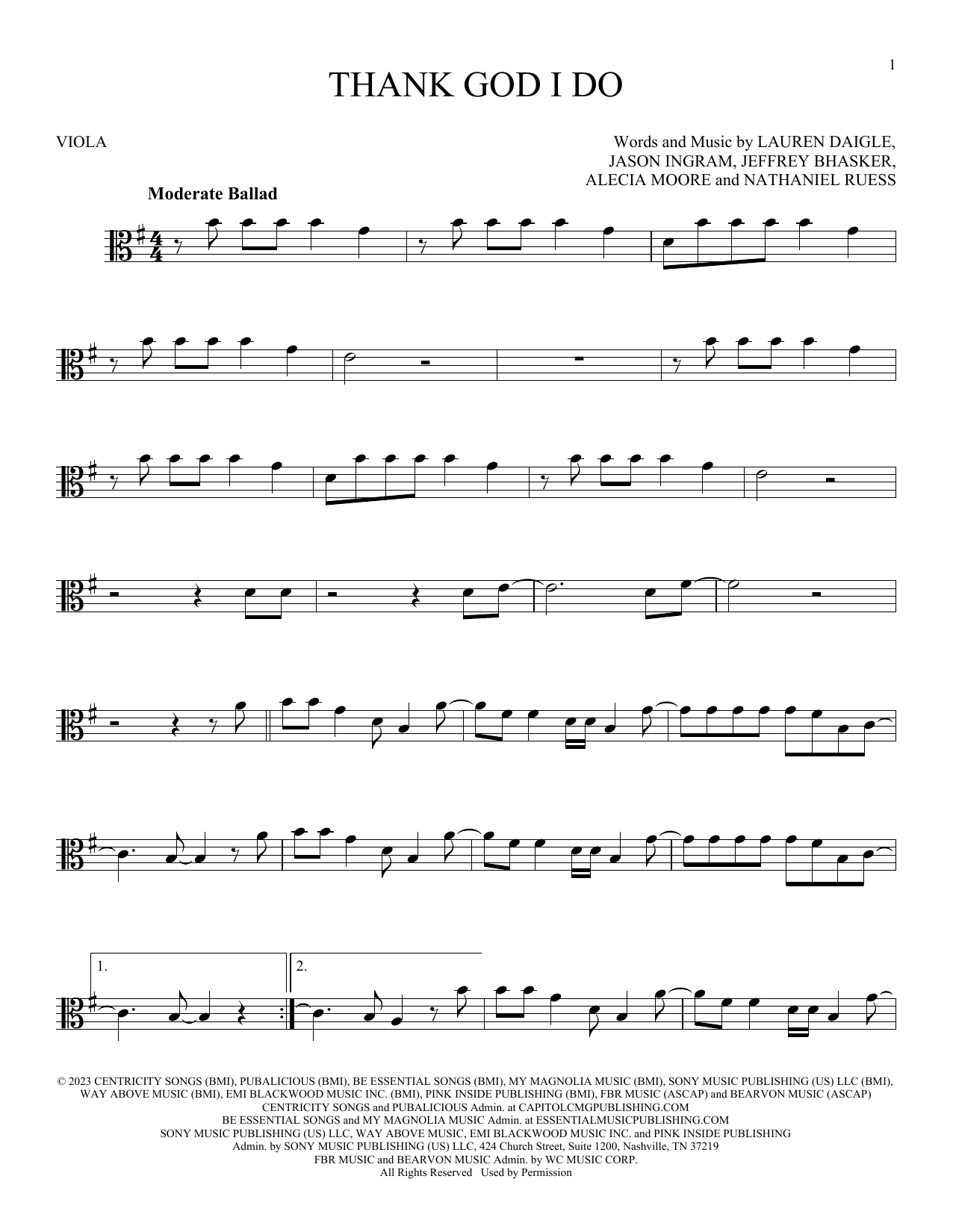 Product gallery: Page 1 of 1 Thank God I Do, Lauren Daigle