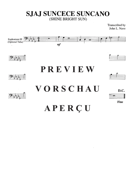 Product gallery: Page 9 of 11 Sjaj Suncese Suncano (Tuba Quintett EEE(T) , , TT)