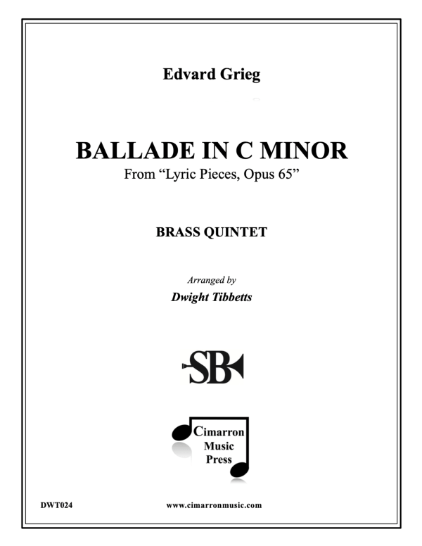 cover: Ballade in C-Moll, , Blechbläser Quintett