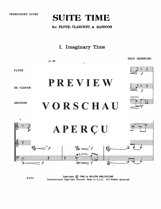 Product gallery: Page 4 of 21 Suite Time , , (flute, clarinet and bassoon)