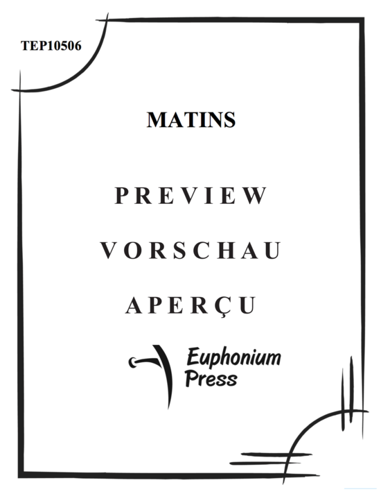 Produktgalerie: Seite 2 von 10 Matins , , (Tuba + Klavier)