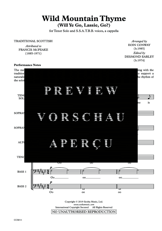 Produktgalerie: Seite 4 von 11 Wild Mountain Thyme, , Tenor Solo und Gemischter Chor