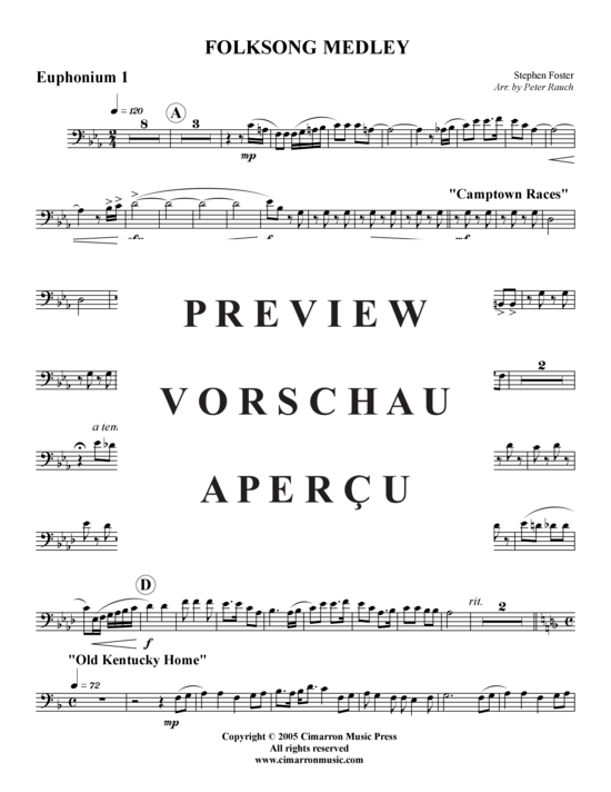 Product gallery: Page 8 of 19 Folksong Medley , , (Tuba Quartet: 2x Baritone, 2xTuba)