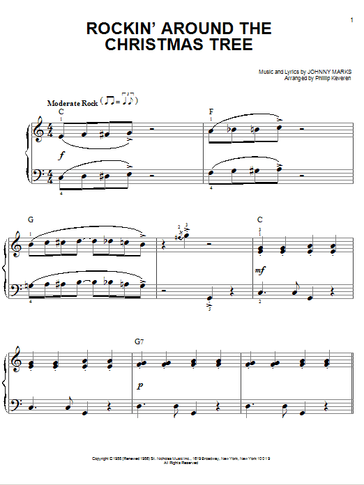 Produktbild zu: Rockin' Around The Christmas Tree (arr. Phillip Keveren)