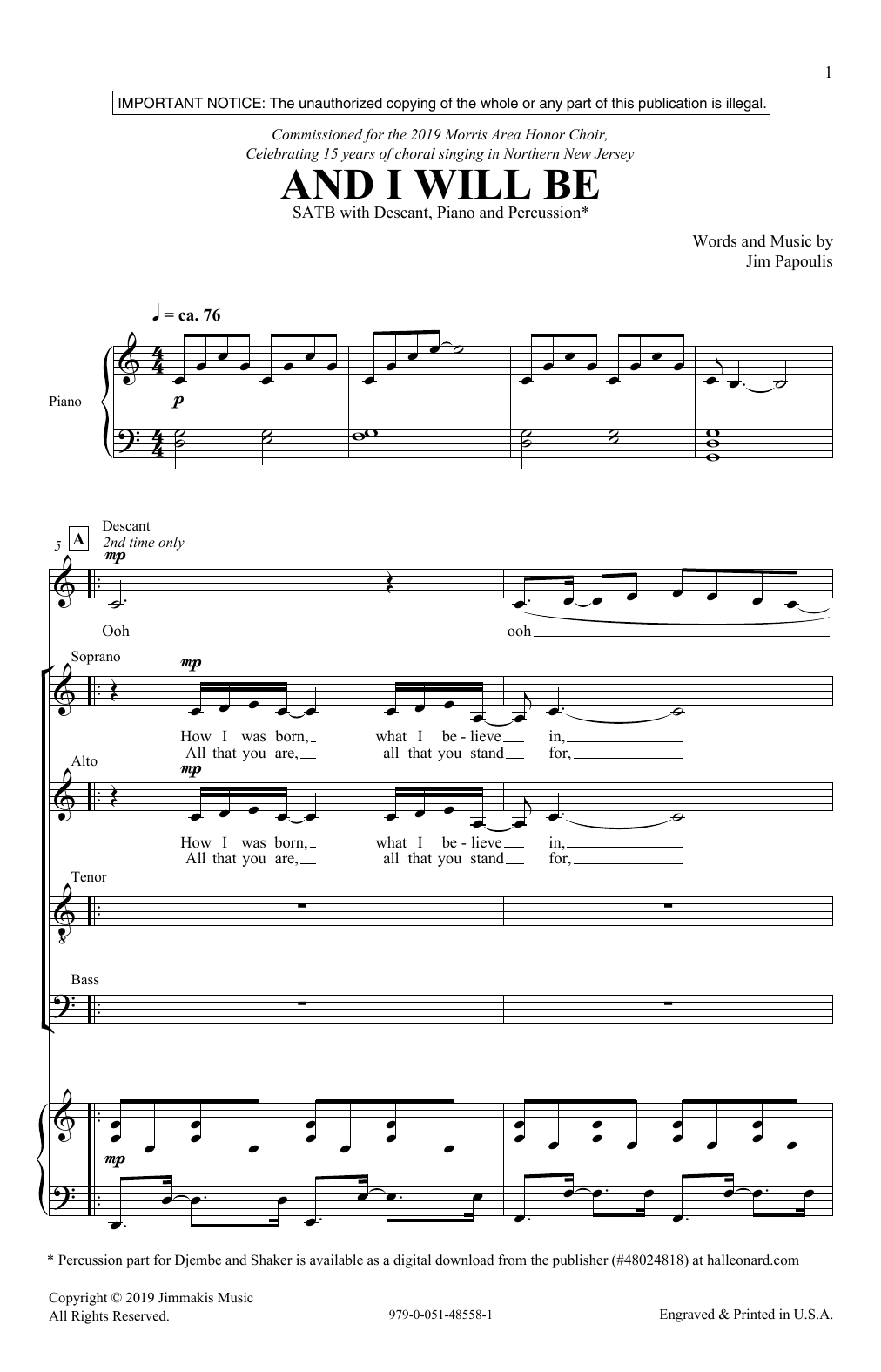 Produktbild zu: And I Will Be