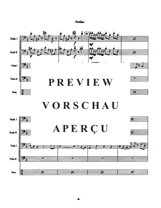 Product gallery: Page 8 of 21 Troika , , (Tuba Quartett EETT + opt. Percussion)
