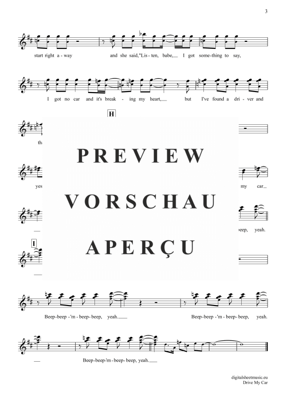 Produktgalerie: Seite 4 von 4 Drive My Car, Beatles, The, Oboe