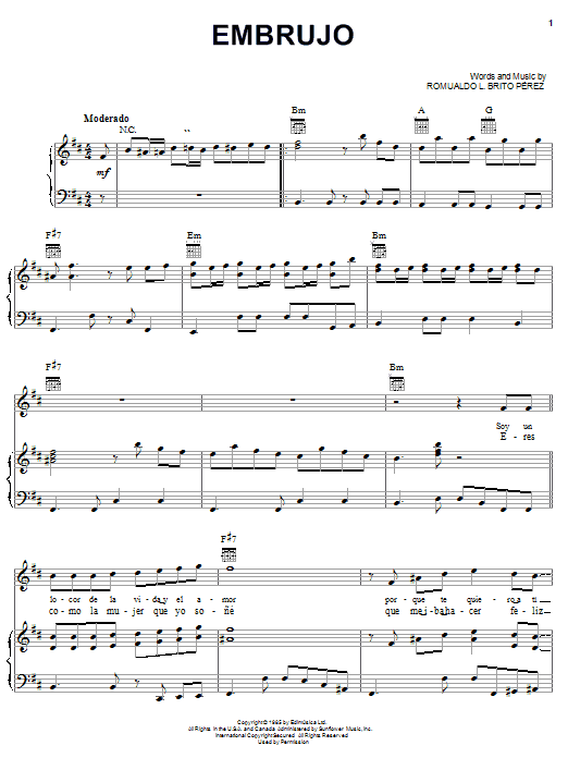 Produktgalerie: Seite 1 von 1 Embrujo, Romualdo L. Brito Perez, Gesang, Gitarre, Klavier