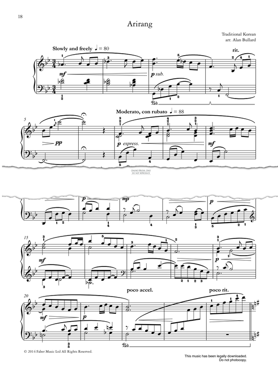 Produktgalerie: Seite 1 von 1 Arirang, Alan Bullard, Klavier