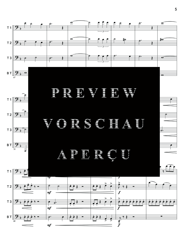 Product gallery: Page 9 of 11 Quartet No. 1, , (Trombone quartet)