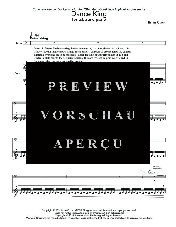 Produktgalerie: Seite 5 von 11 Dance King, , (Tuba und Klavier)