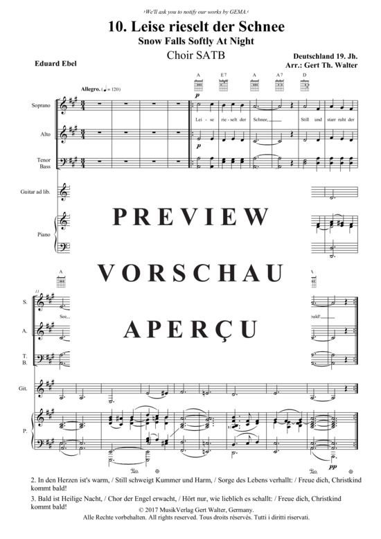 Produktbild zu: Leise rieselt der Schnee Traditional