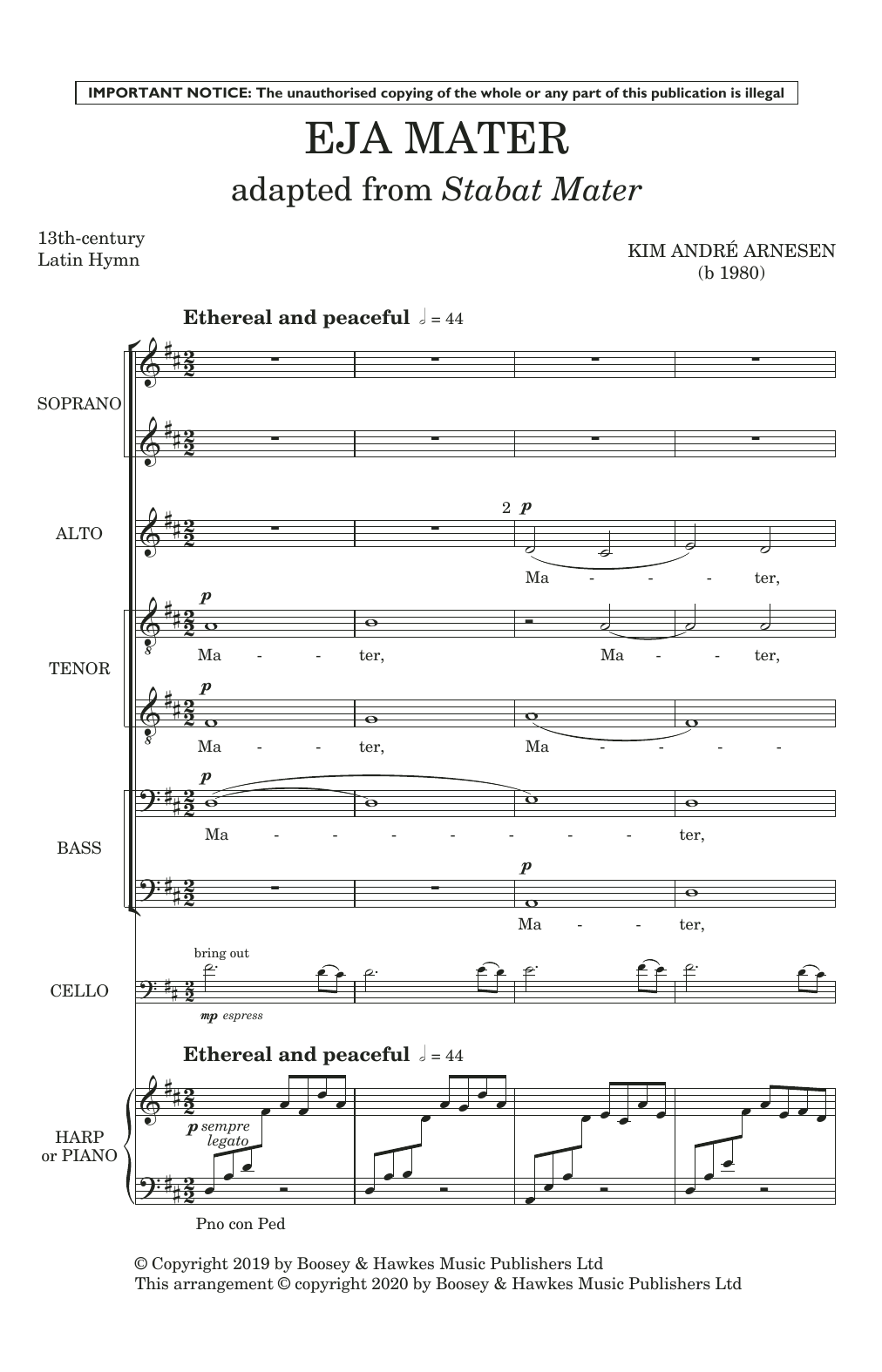 Product picture to: Eja Mater (Adapted from Stabat Mater)
