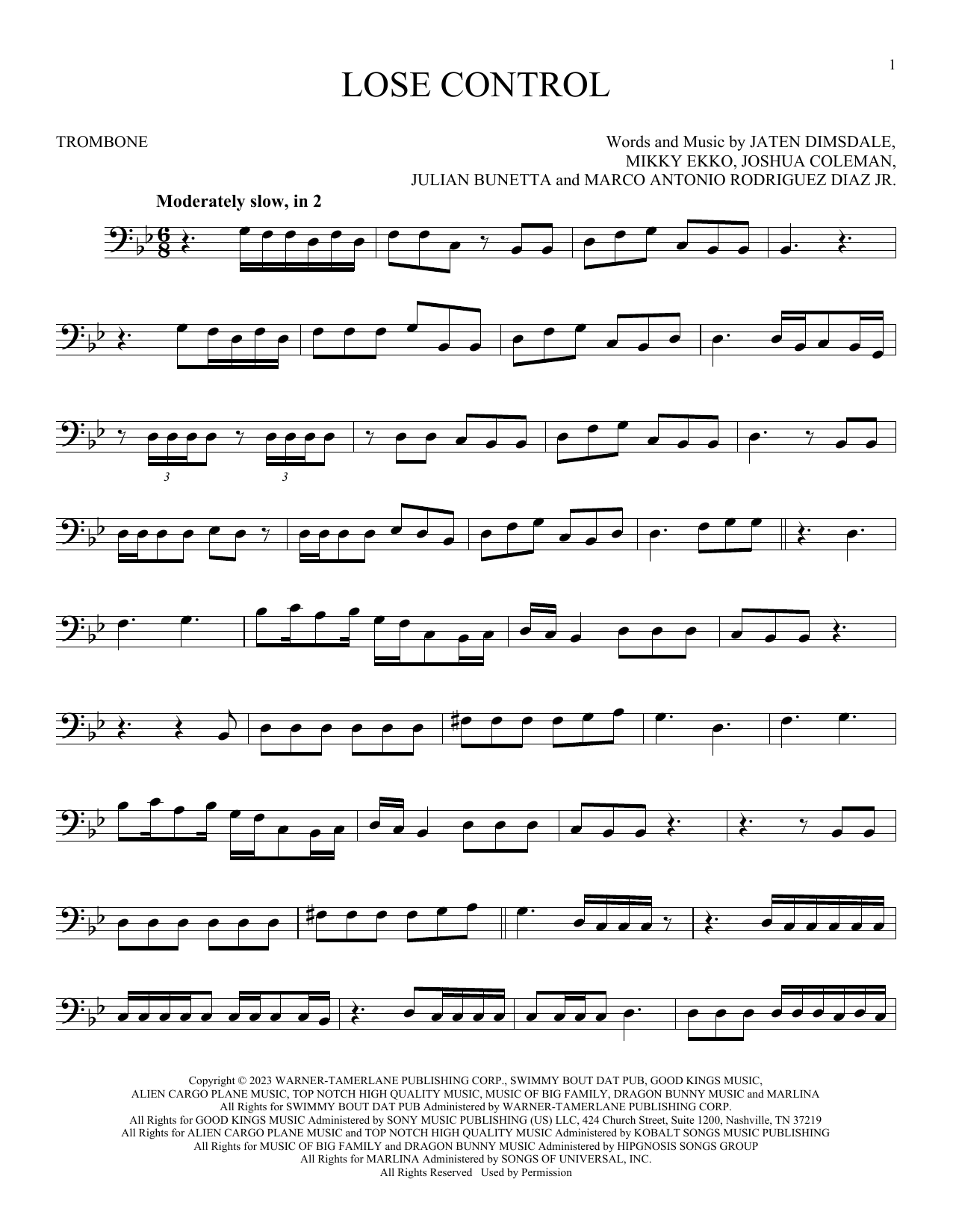 Product gallery: Page 1 of 1 Lose Control, Teddy Swims