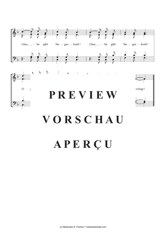 Product gallery: Page 3 of 3 Der Glaube ist die Siegeskraft , , (mixed choir)