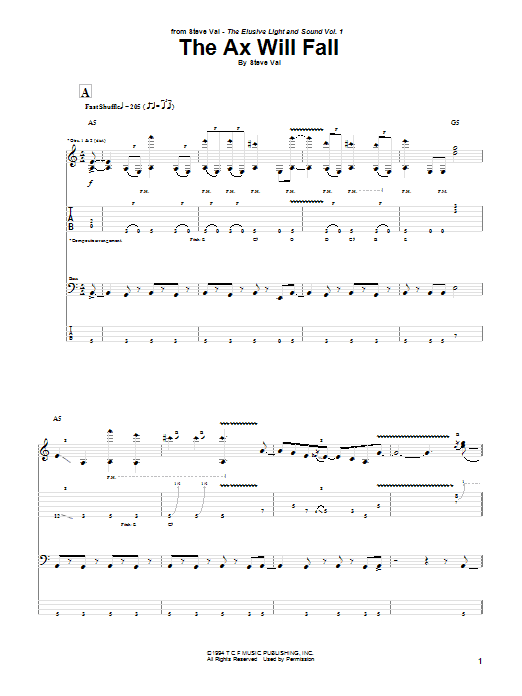 Produktgalerie: Seite 1 von 1 The Ax Will Fall, Steve Vai, Gitarre