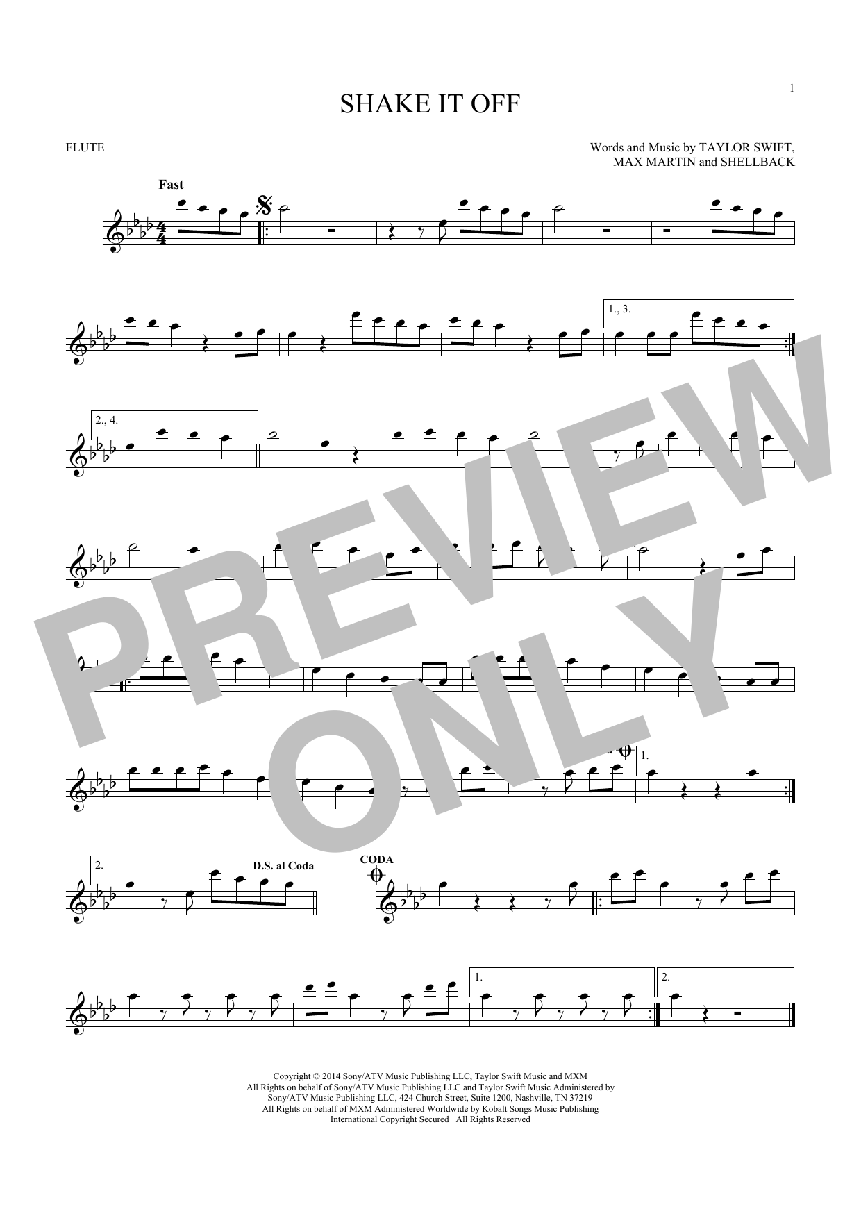 Product gallery: Page 1 of 1 Shake It Off, Taylor Swift